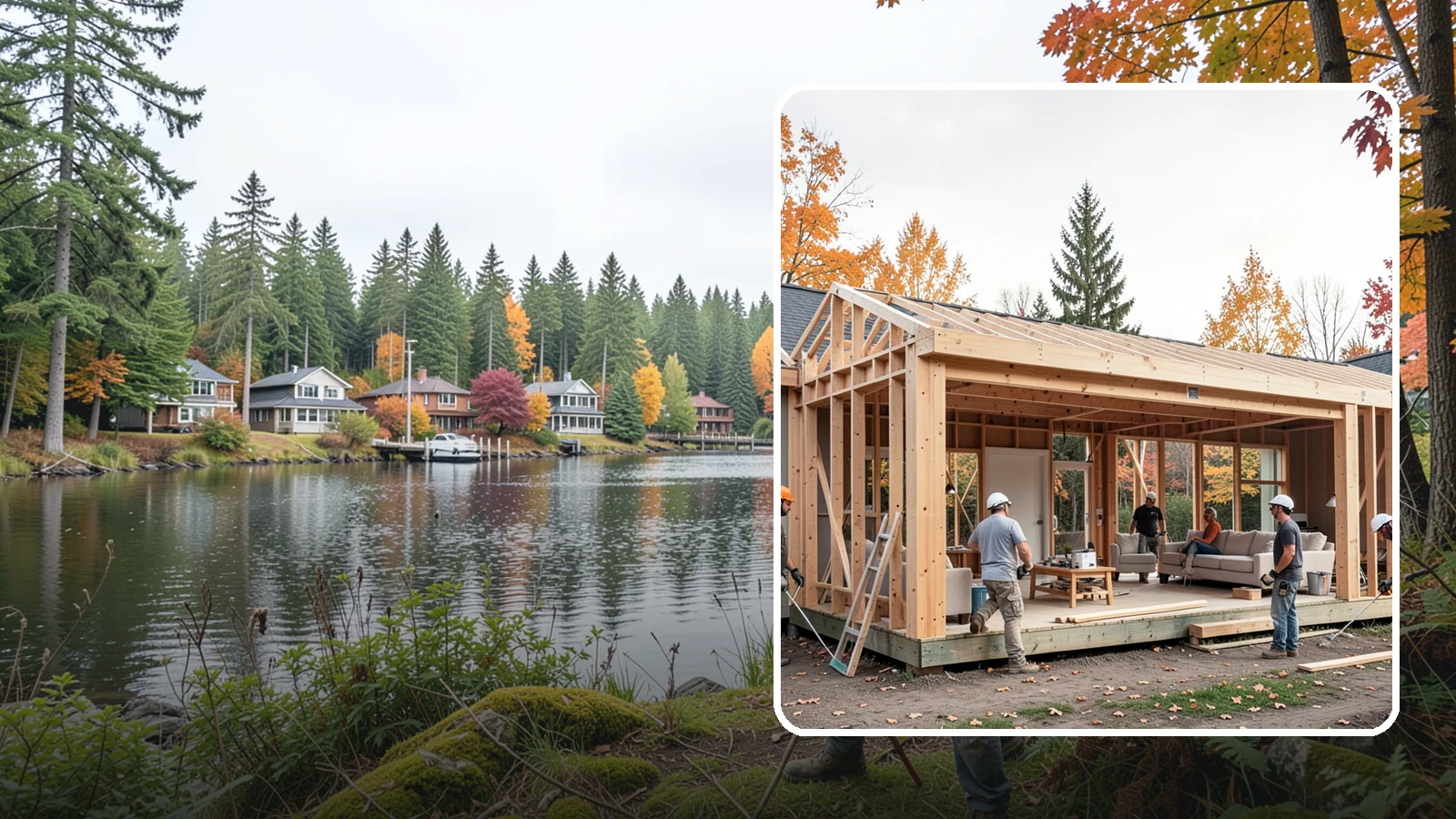 Family Room Addition in La Conner, Skagit County, WA - A family room addition creates a large, open gathering space for everyday living and entertaining.
