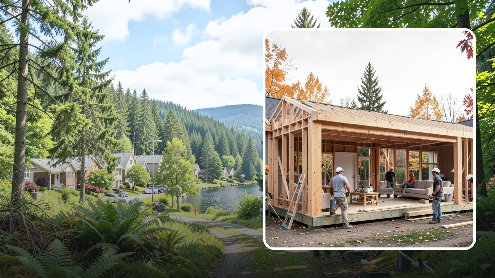 Family Room Addition in Lake Forest Park, King County, WA - A family room addition creates a large, open gathering space for everyday living and entertaining.