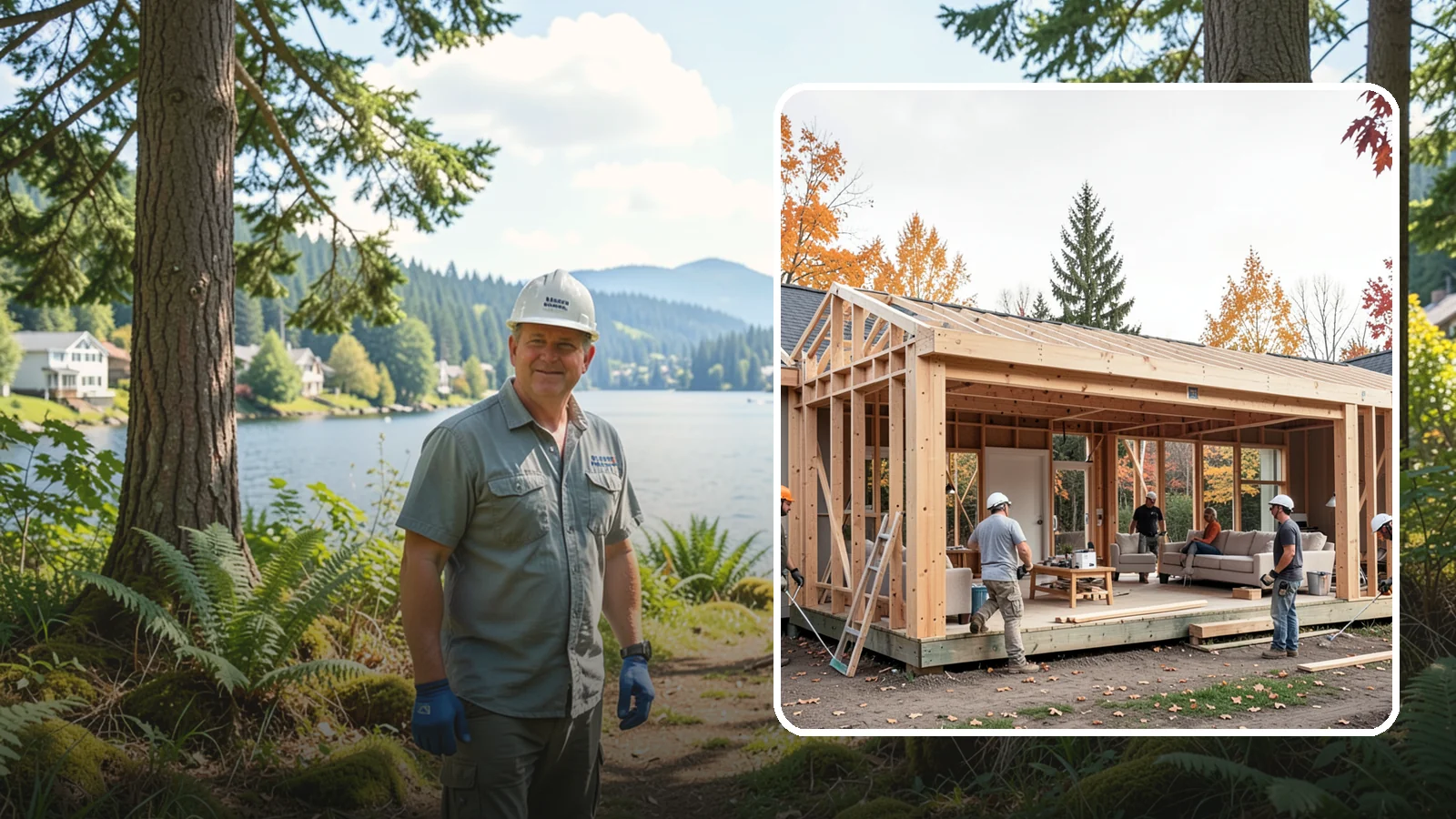 Family Room Addition in Milton, King County, WA - A family room addition creates a large, open gathering space for everyday living and entertaining.