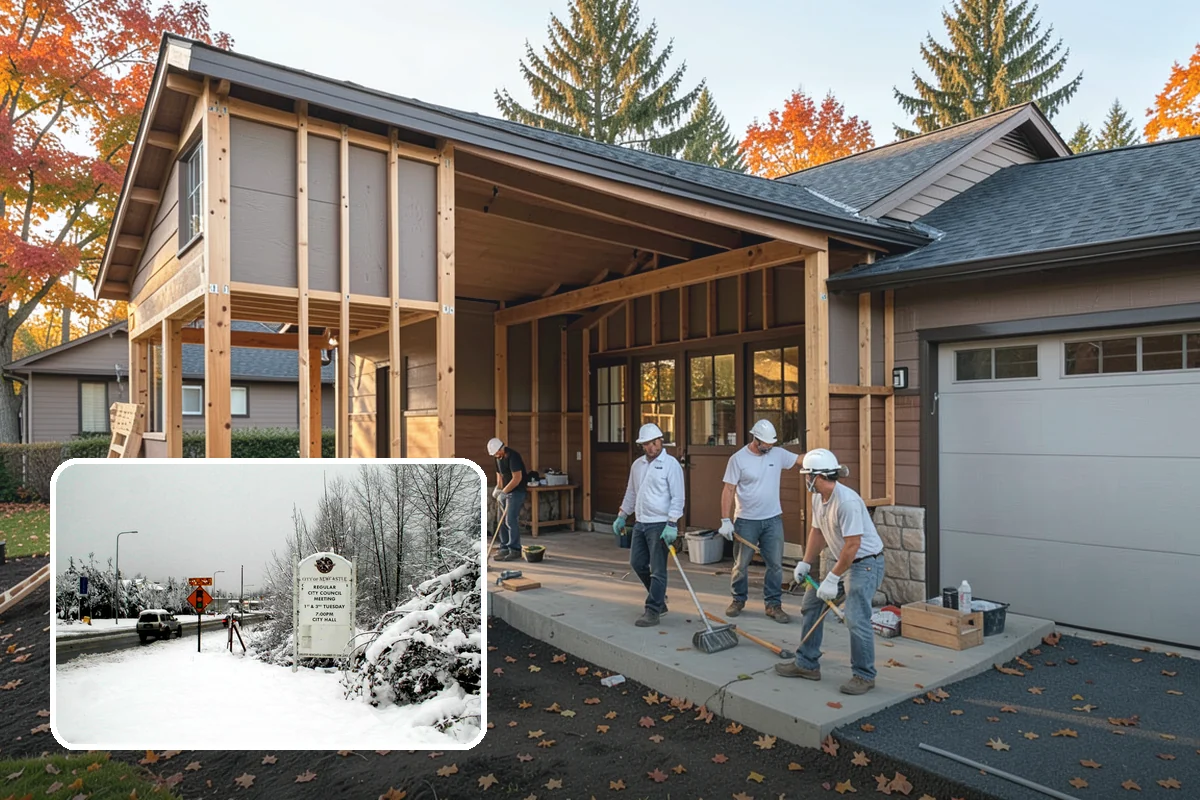 Family Room Addition in Newcastle, King County, WA - Creates a spacious hub for gathering and entertaining