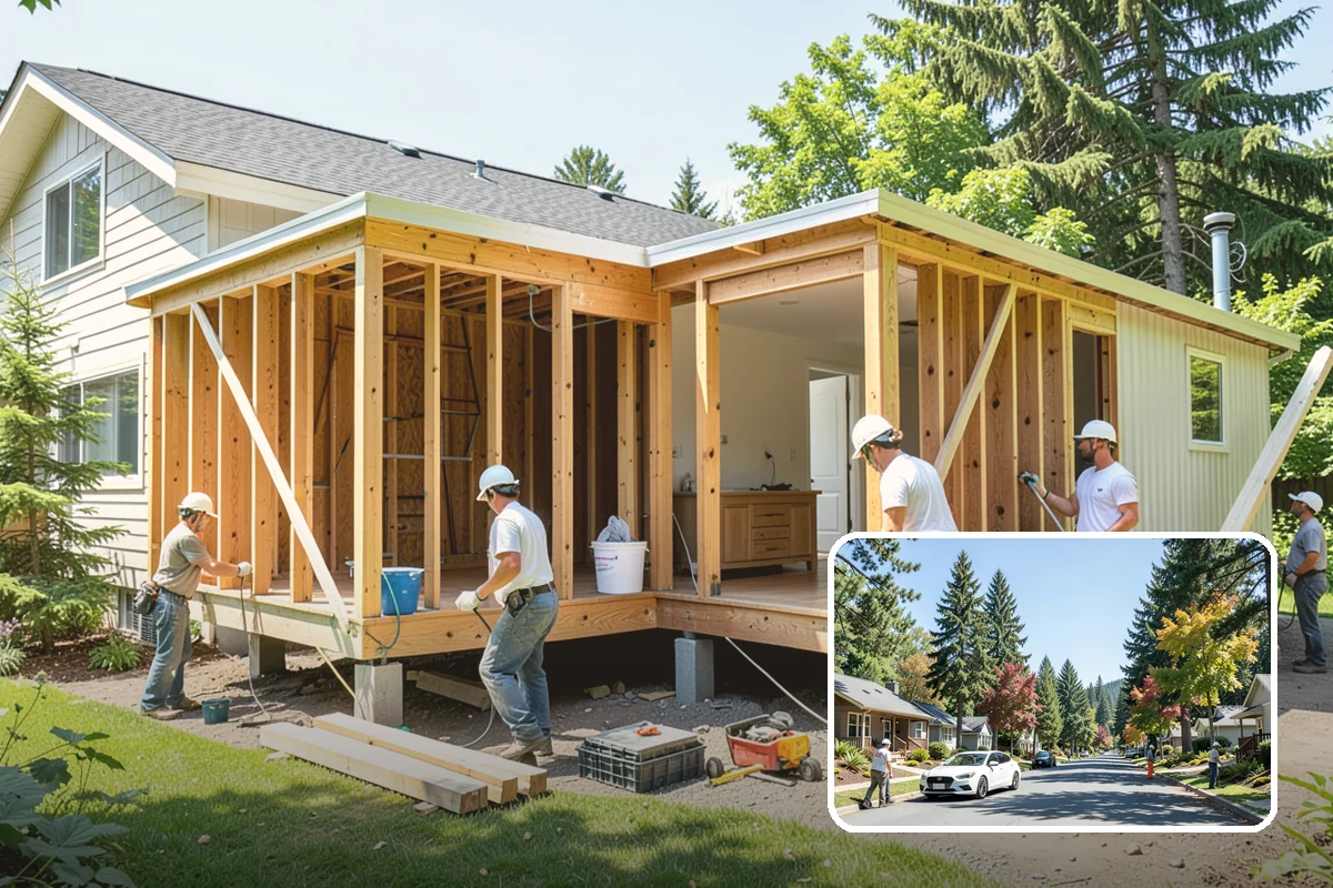 Family Room Addition in Orting, Pierce County, WA - Creates a spacious hub for gathering and entertaining