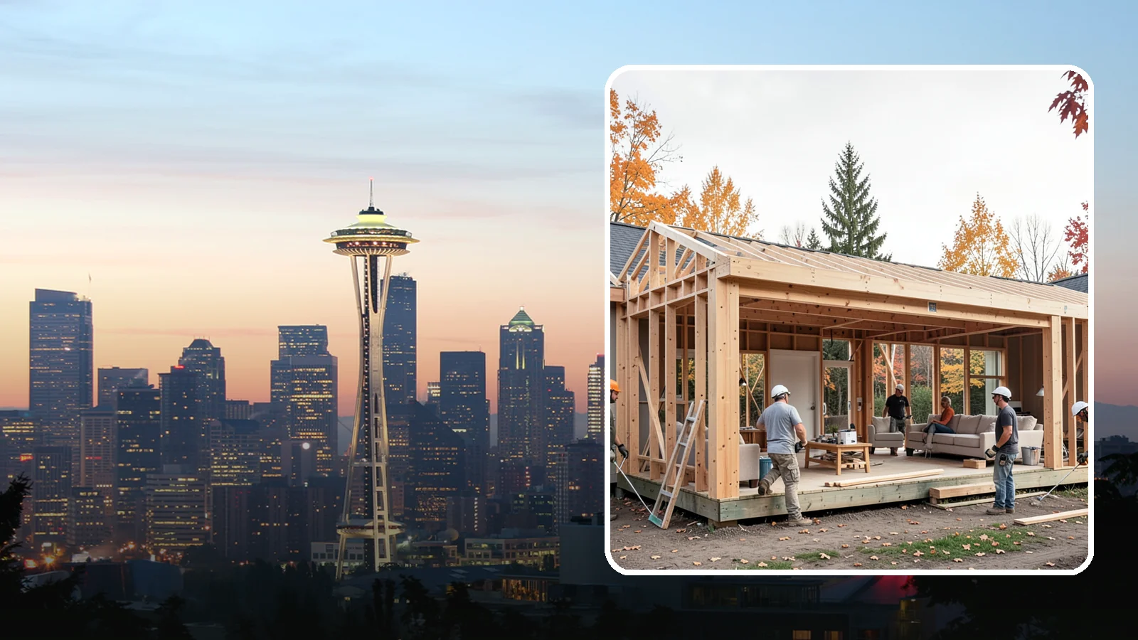 Family Room Addition in Seattle, King County, WA - A family room addition creates a large, open gathering space for everyday living and entertaining.