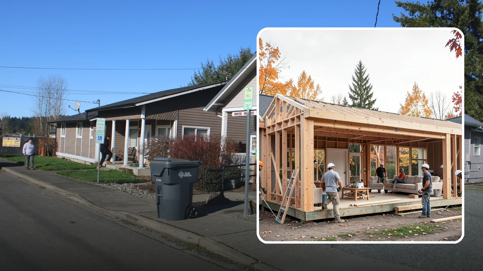 Family Room Addition in South Prairie, Pierce County, WA - A family room addition creates a large, open gathering space for everyday living and entertaining.
