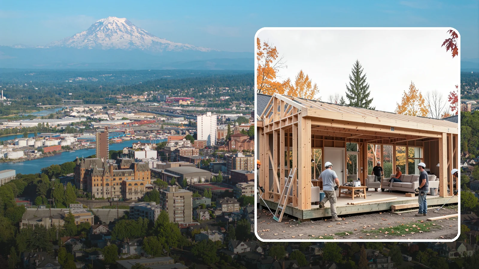 Family Room Addition in Tacoma, Pierce County, WA - A family room addition creates a large, open gathering space for everyday living and entertaining.