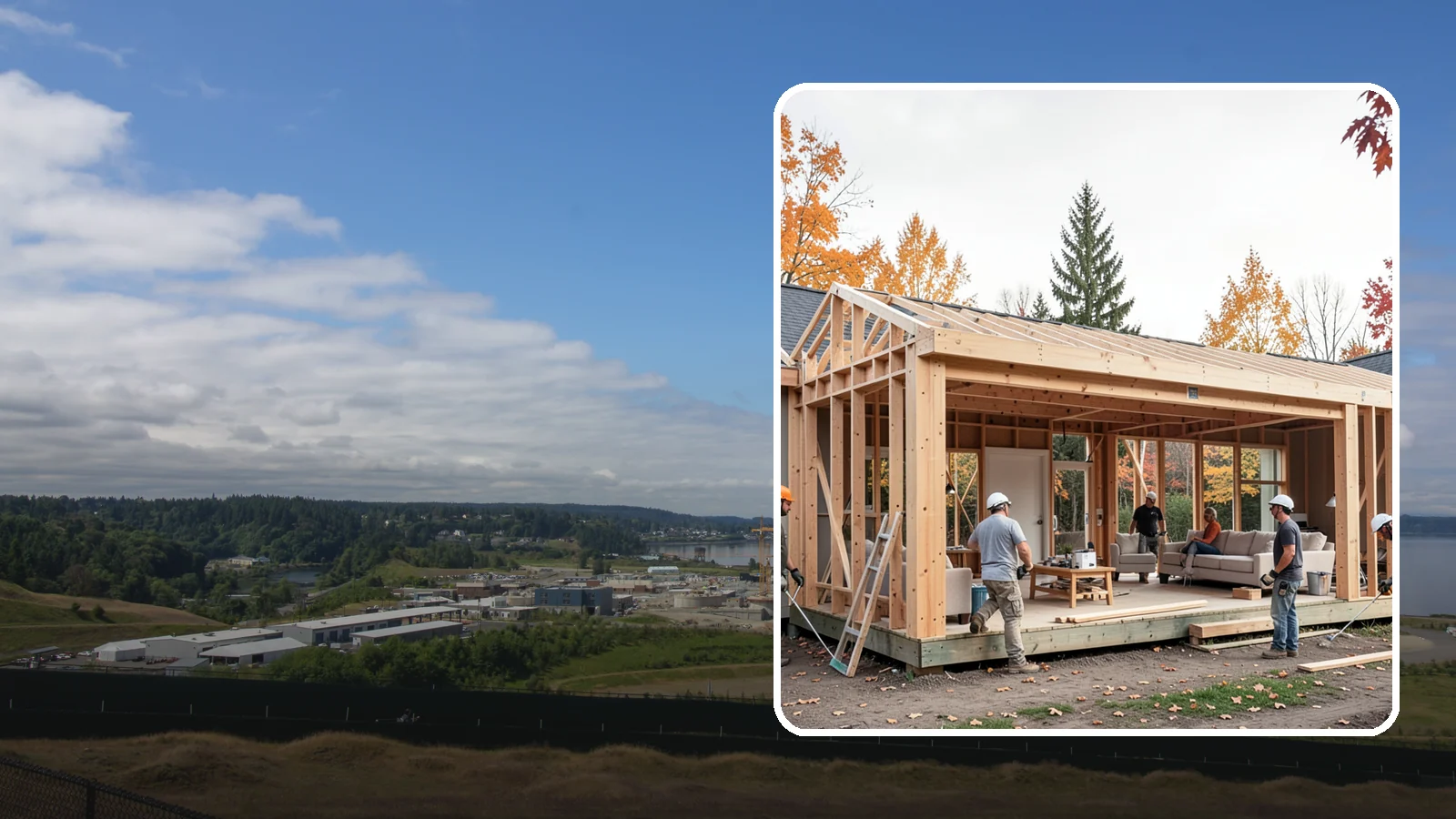 Family Room Addition in University Place, Pierce County, WA - A family room addition creates a large, open gathering space for everyday living and entertaining.