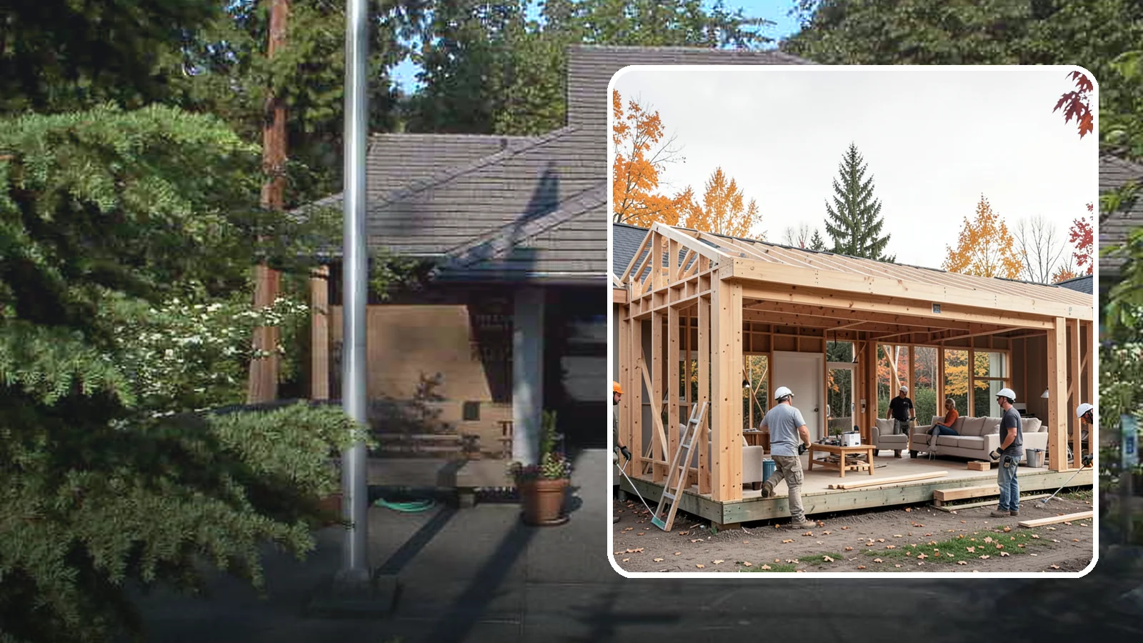 Family Room Addition in Yarrow Point, King County, WA - A family room addition creates a large, open gathering space for everyday living and entertaining.