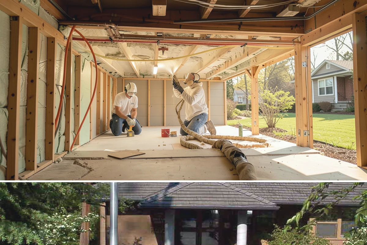 Family Room Addition in Yarrow Point, King County, WA - We enclose the large footprint during summer's dry stretch so finishes proceed comfortably indoors afterward.