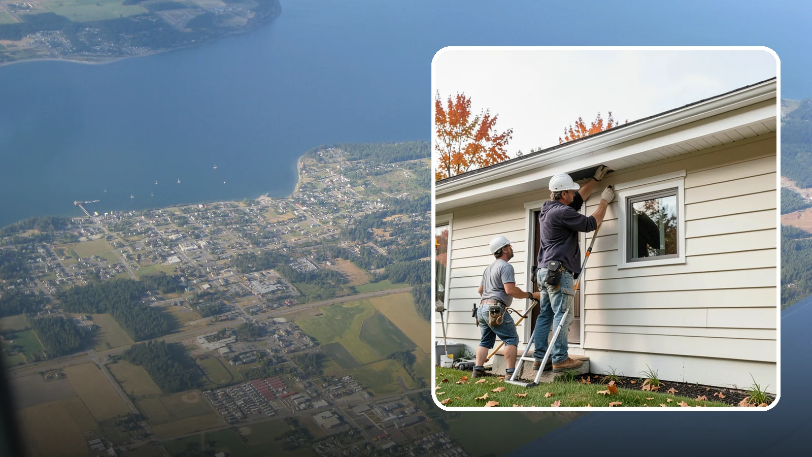 Fascia Repair in Coupeville, Island County, WA - Fascia repair that restores the roofline board protecting your gutters and eaves.