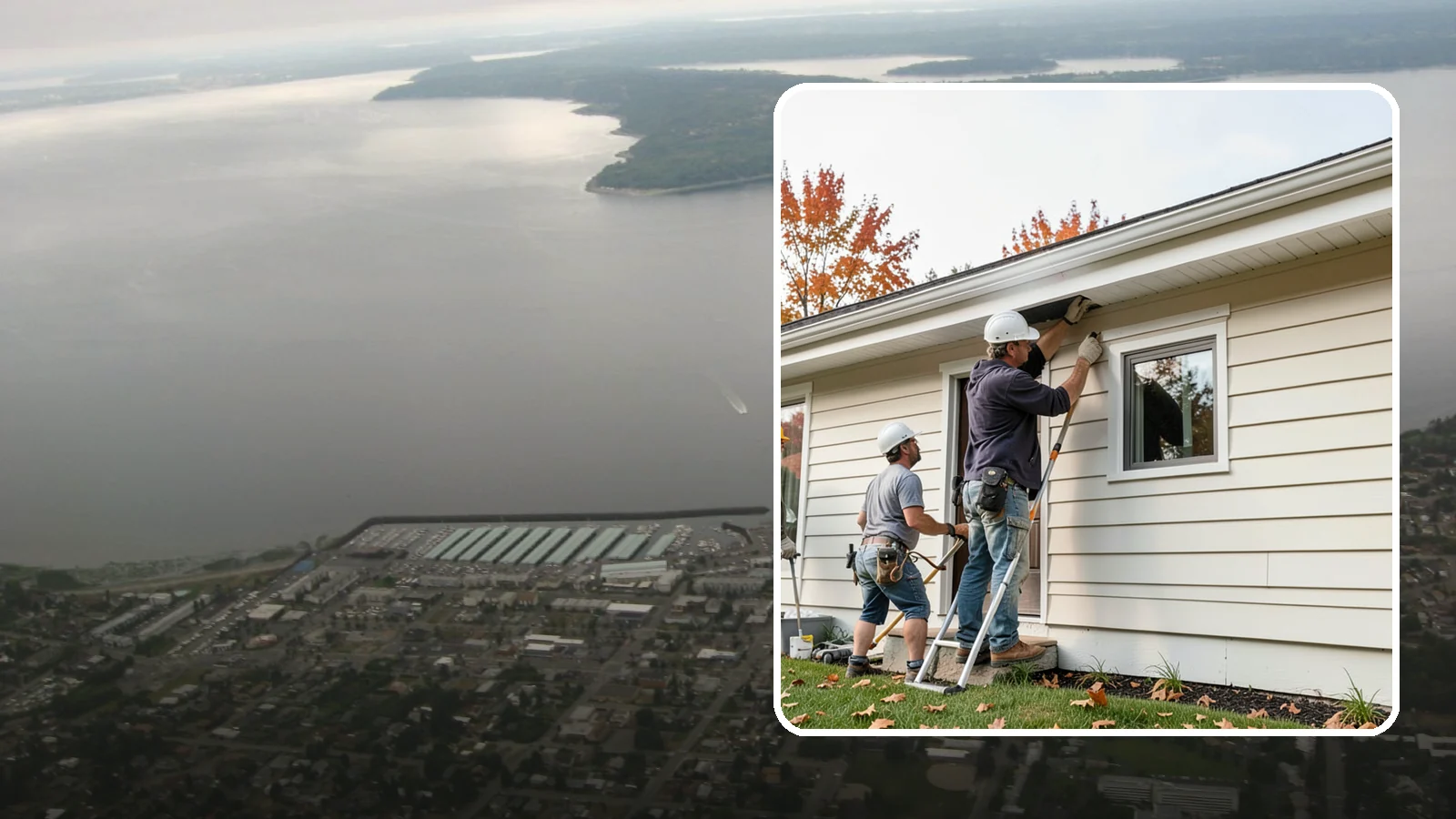 Fascia Repair in Des Moines, King County, WA - Fascia repair that restores the roofline board protecting your gutters and eaves.