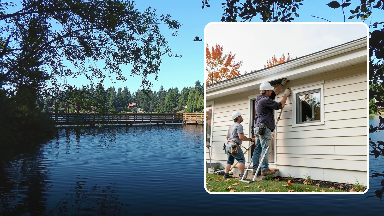 Fascia Repair in Federal Way, King County, WA - Fascia repair that restores the roofline board protecting your gutters and eaves.