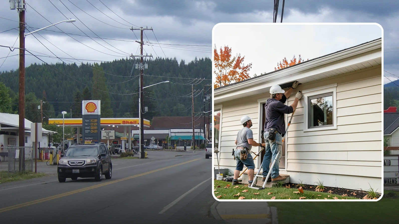 Fascia Repair in Granite Falls, Snohomish County, WA - Fascia repair that restores the roofline board protecting your gutters and eaves.