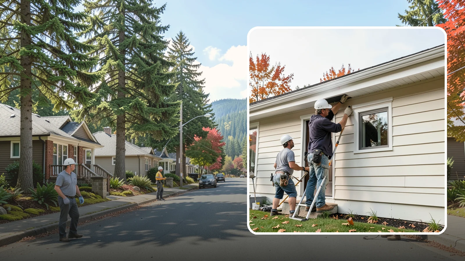 Fascia Repair in Hunts Point, King County, WA - Fascia repair that restores the roofline board protecting your gutters and eaves.