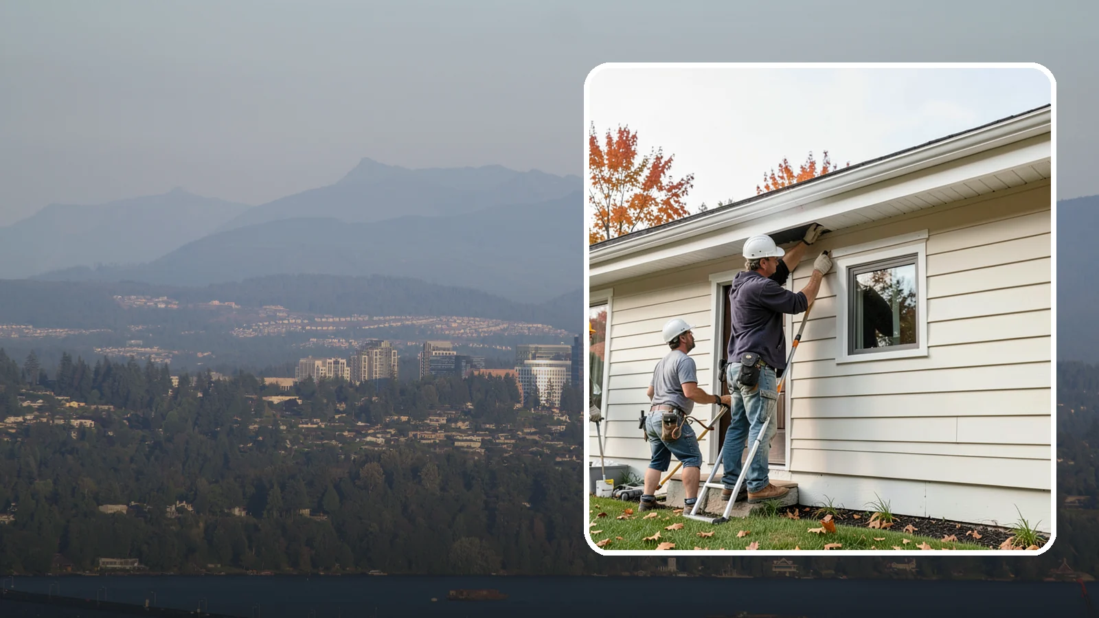 Fascia Repair in Medina, King County, WA - Fascia repair that restores the roofline board protecting your gutters and eaves.
