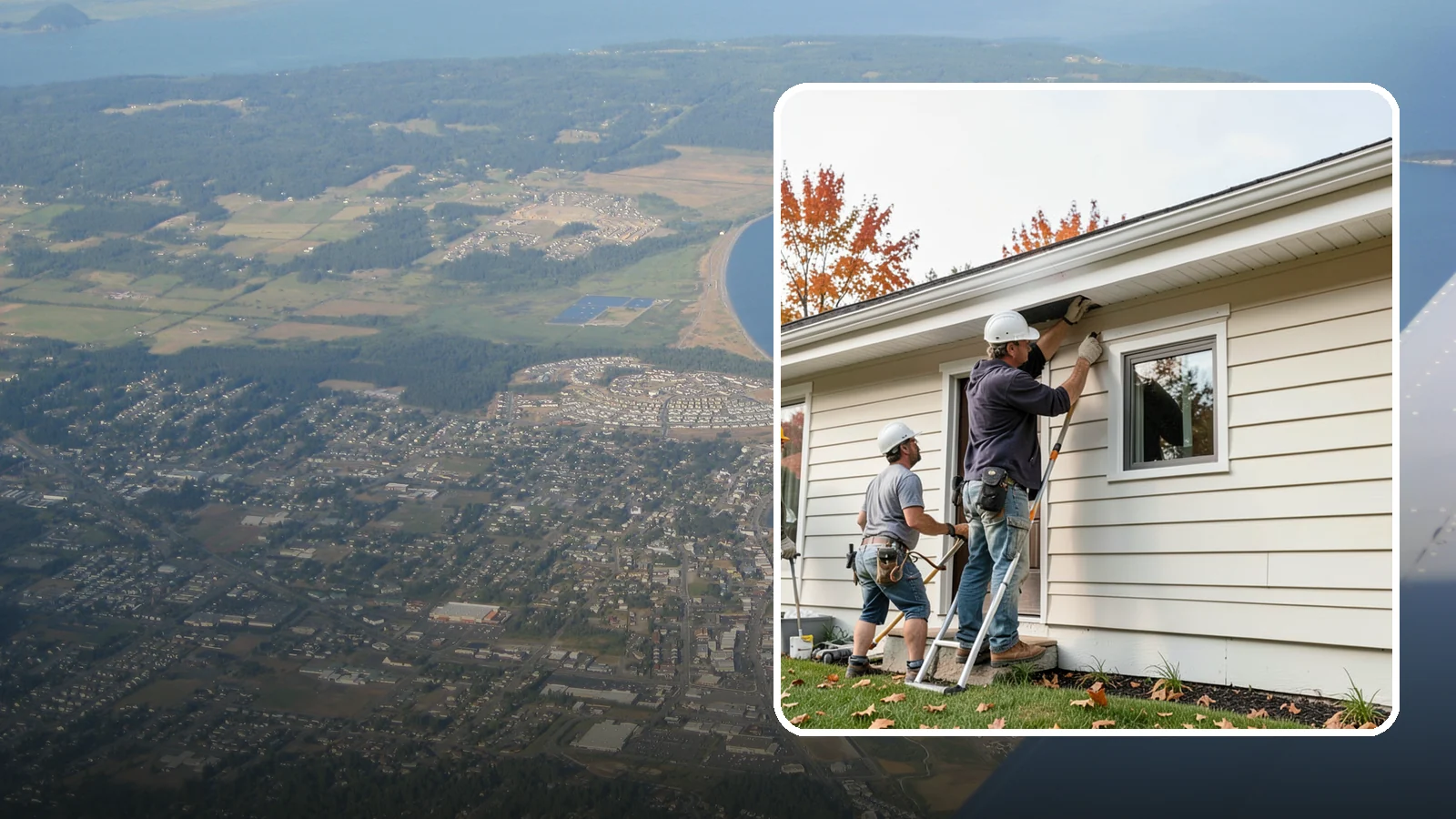 Fascia Repair in Oak Harbor, Island County, WA - Fascia repair that restores the roofline board protecting your gutters and eaves.
