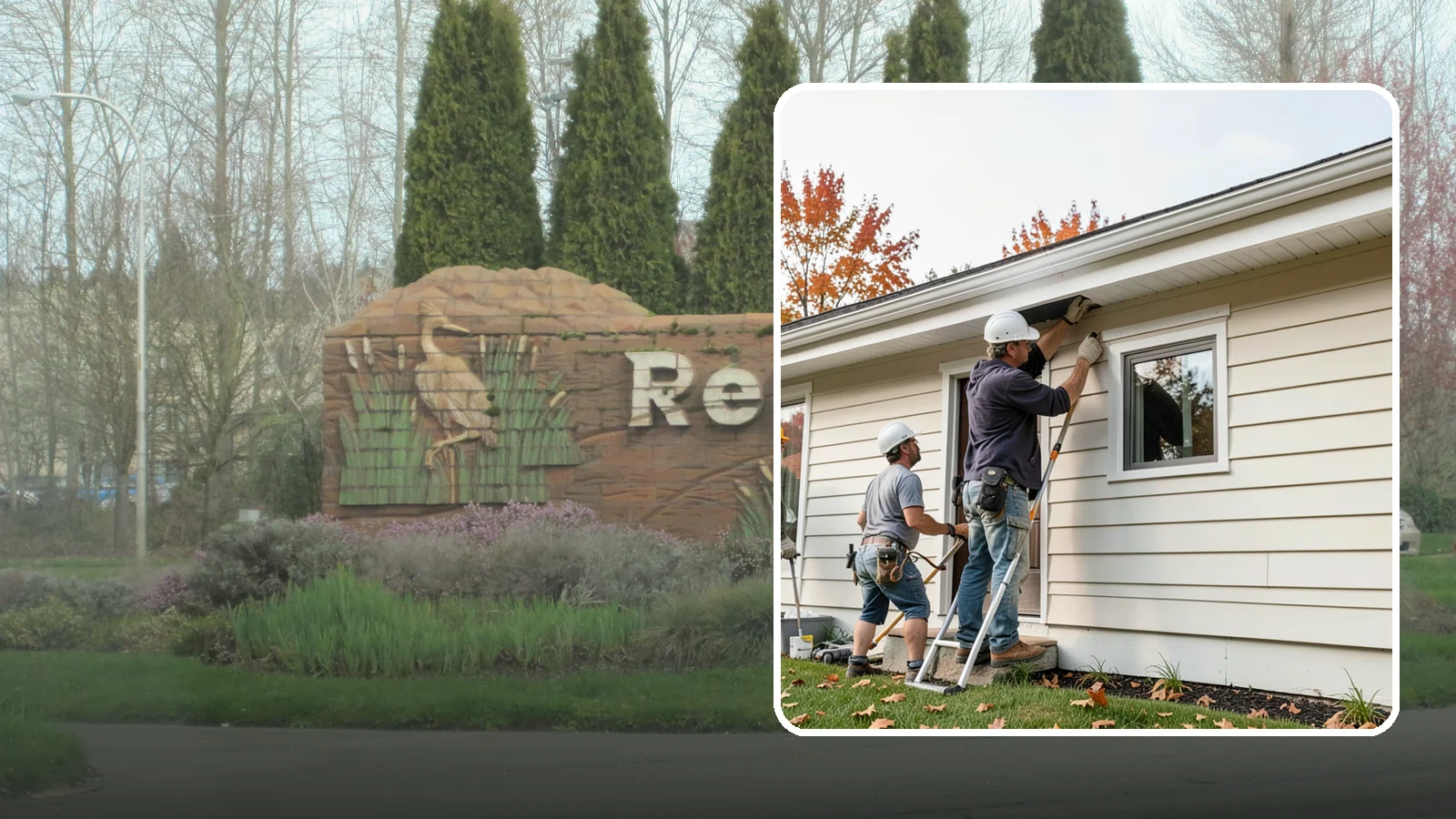 Fascia Repair in Renton, King County, WA - Fascia repair that restores the roofline board protecting your gutters and eaves.