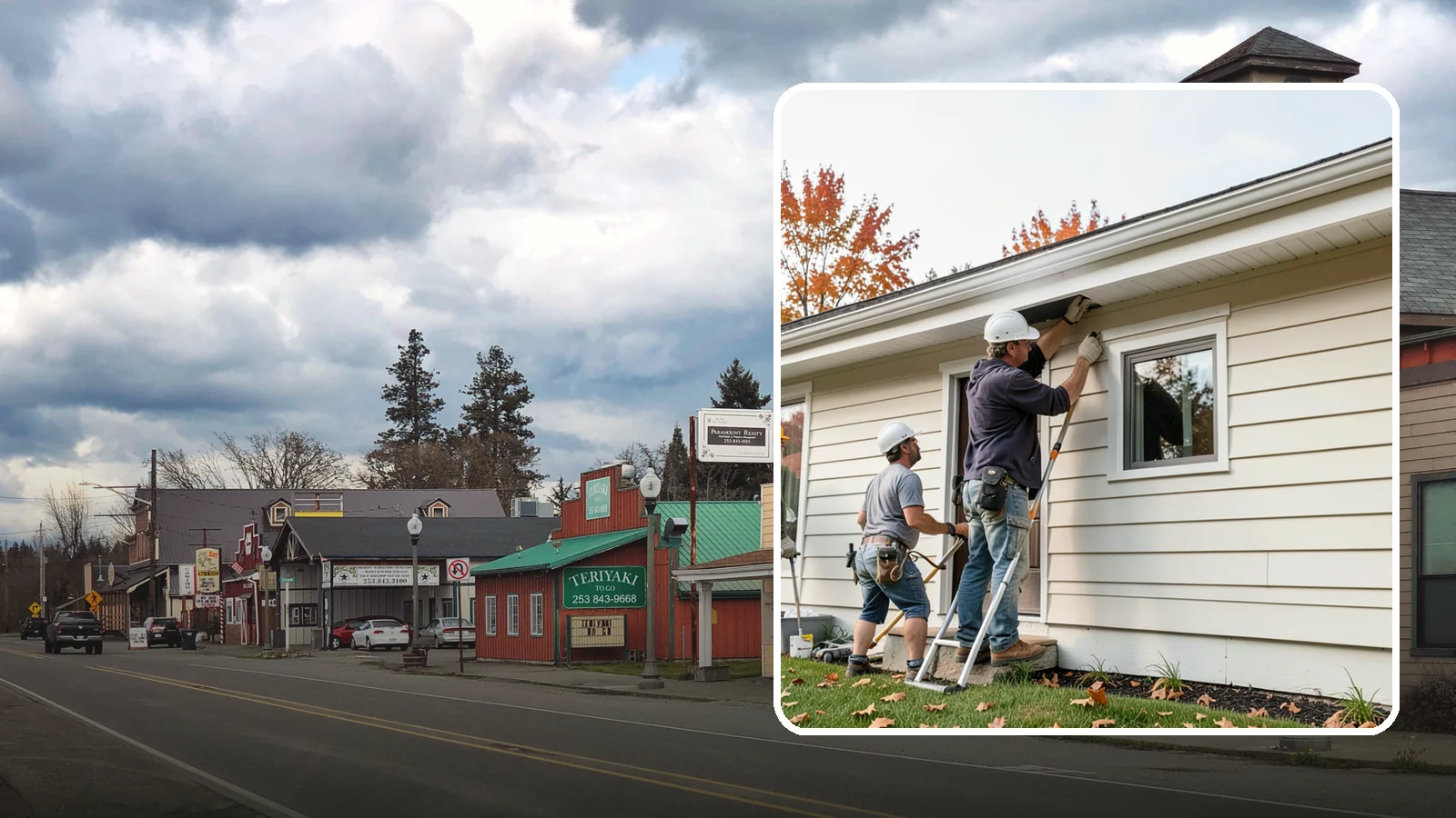 Fascia Repair in Roy, Pierce County, WA - Fascia repair that restores the roofline board protecting your gutters and eaves.