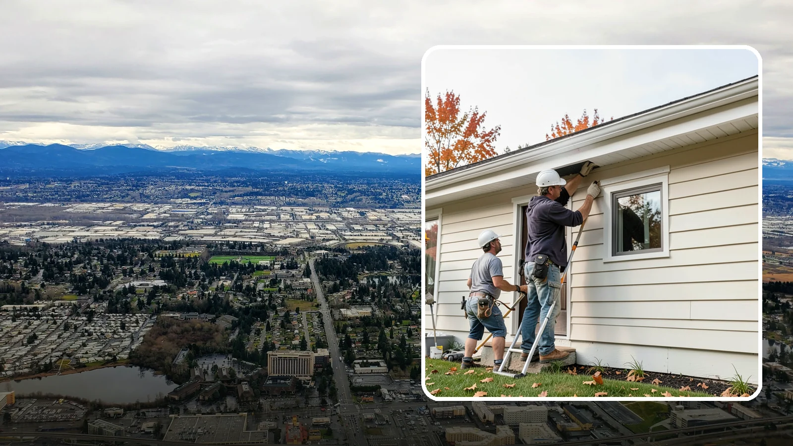 Fascia Repair in SeaTac, King County, WA - Fascia repair that restores the roofline board protecting your gutters and eaves.