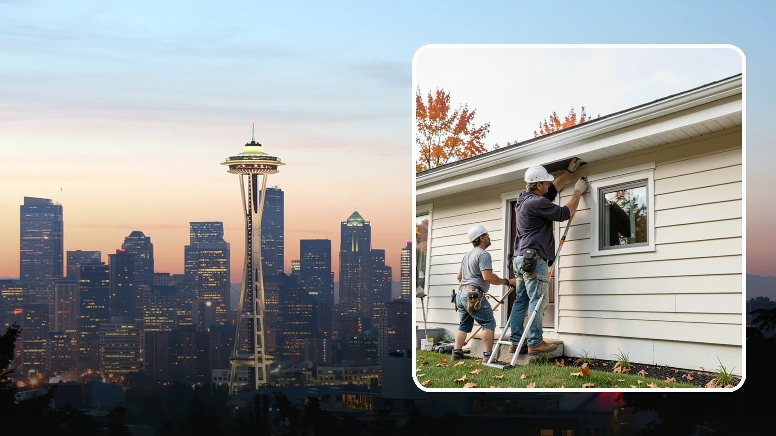 Fascia Repair in Seattle, King County, WA - Fascia repair that restores the roofline board protecting your gutters and eaves.
