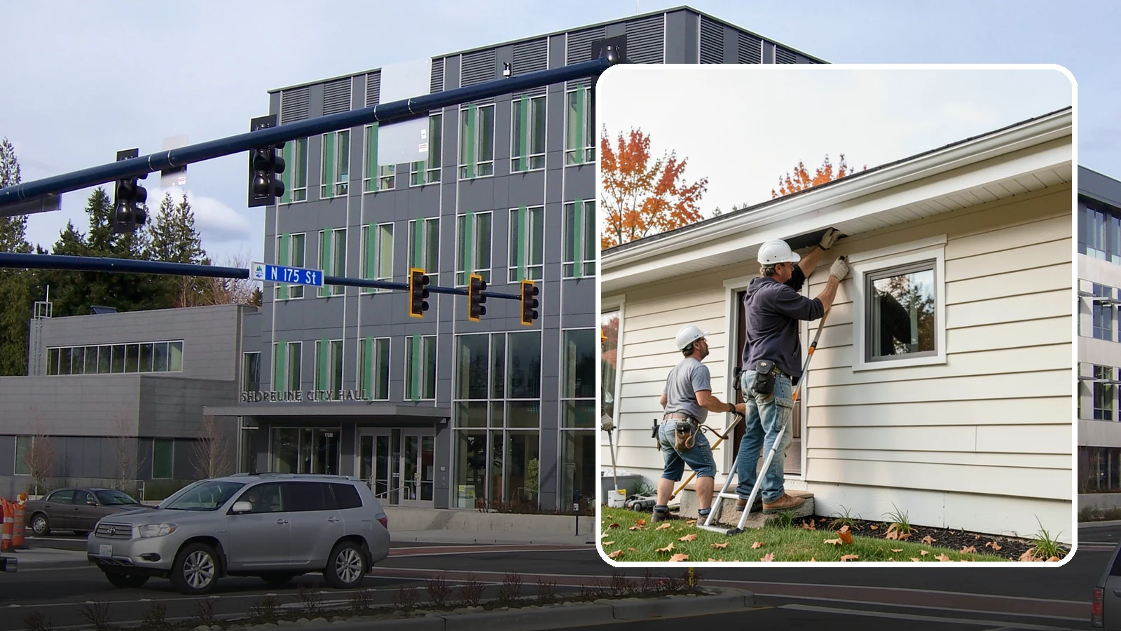 Fascia Repair in Shoreline, King County, WA - Fascia repair that restores the roofline board protecting your gutters and eaves.