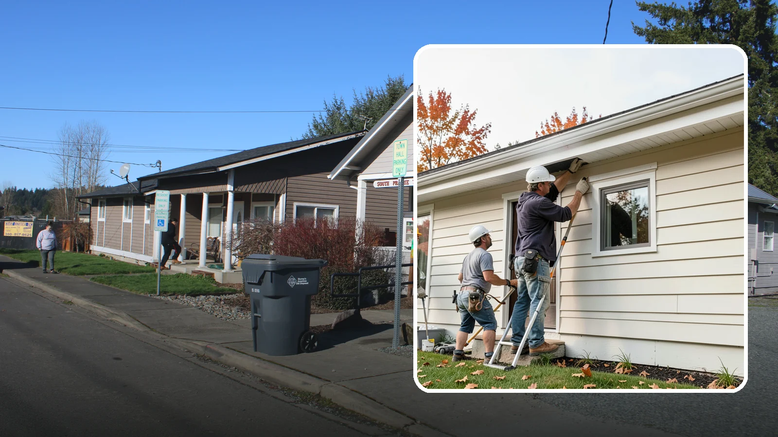 Fascia Repair in South Prairie, Pierce County, WA - Fascia repair that restores the roofline board protecting your gutters and eaves.