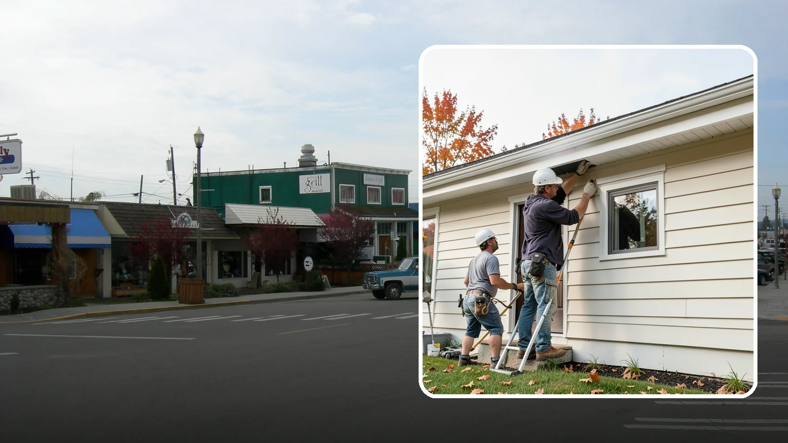 Fascia Repair in Stanwood, Snohomish County, WA - Fascia repair that restores the roofline board protecting your gutters and eaves.