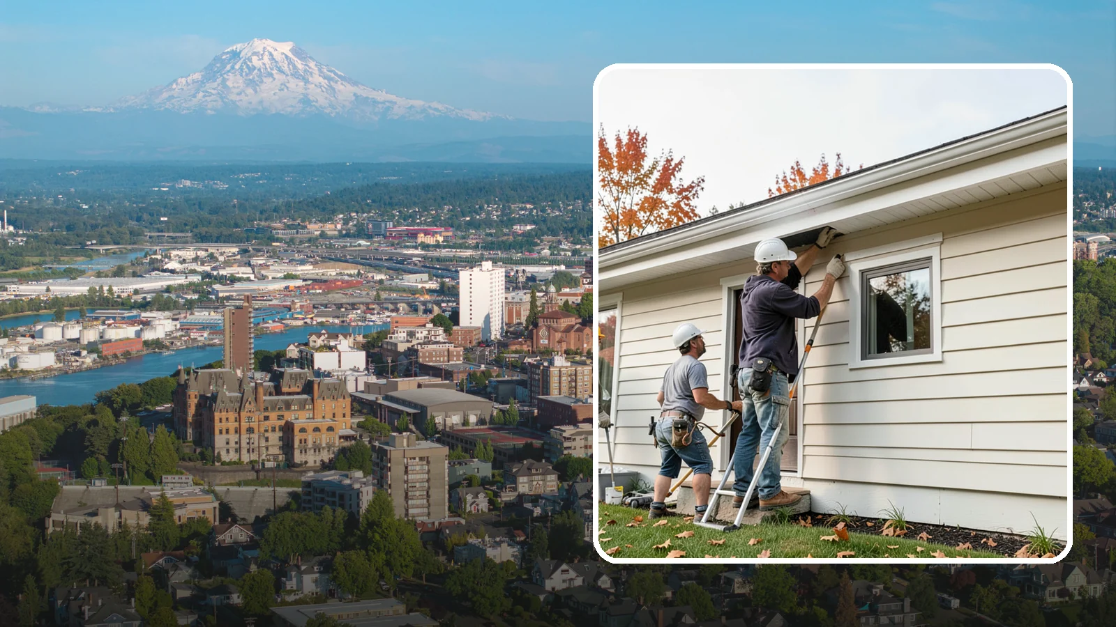 Fascia Repair in Tacoma, Pierce County, WA - Fascia repair that restores the roofline board protecting your gutters and eaves.
