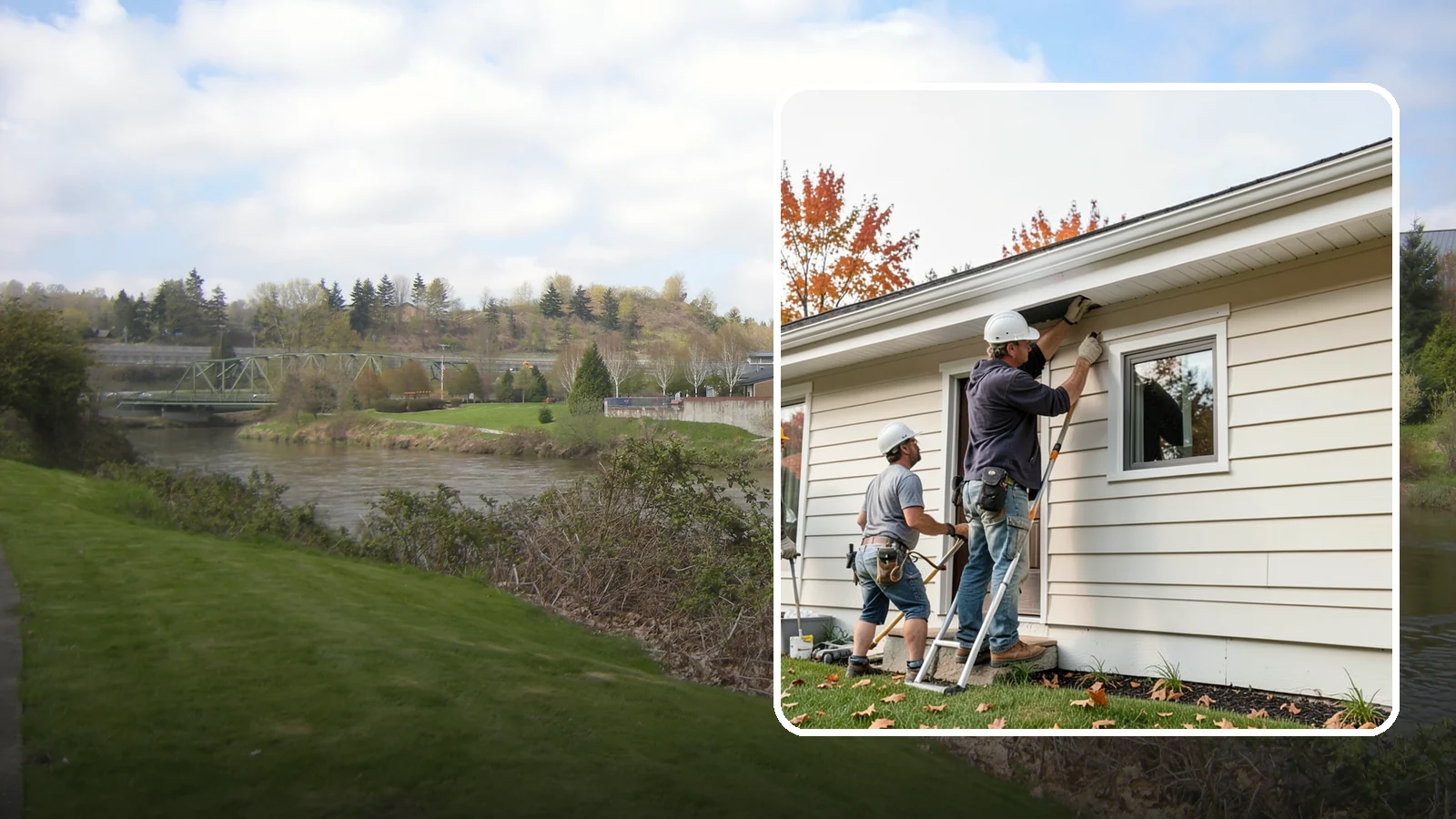Fascia Repair in Tukwila, King County, WA - Fascia repair that restores the roofline board protecting your gutters and eaves.