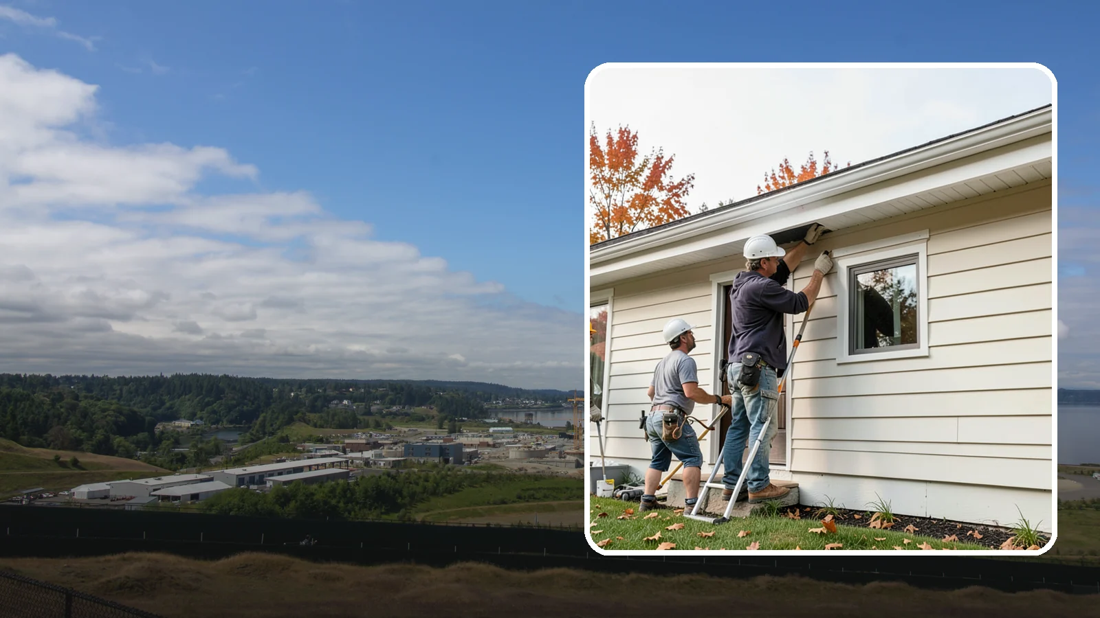 Fascia Repair in University Place, Pierce County, WA - Fascia repair that restores the roofline board protecting your gutters and eaves.