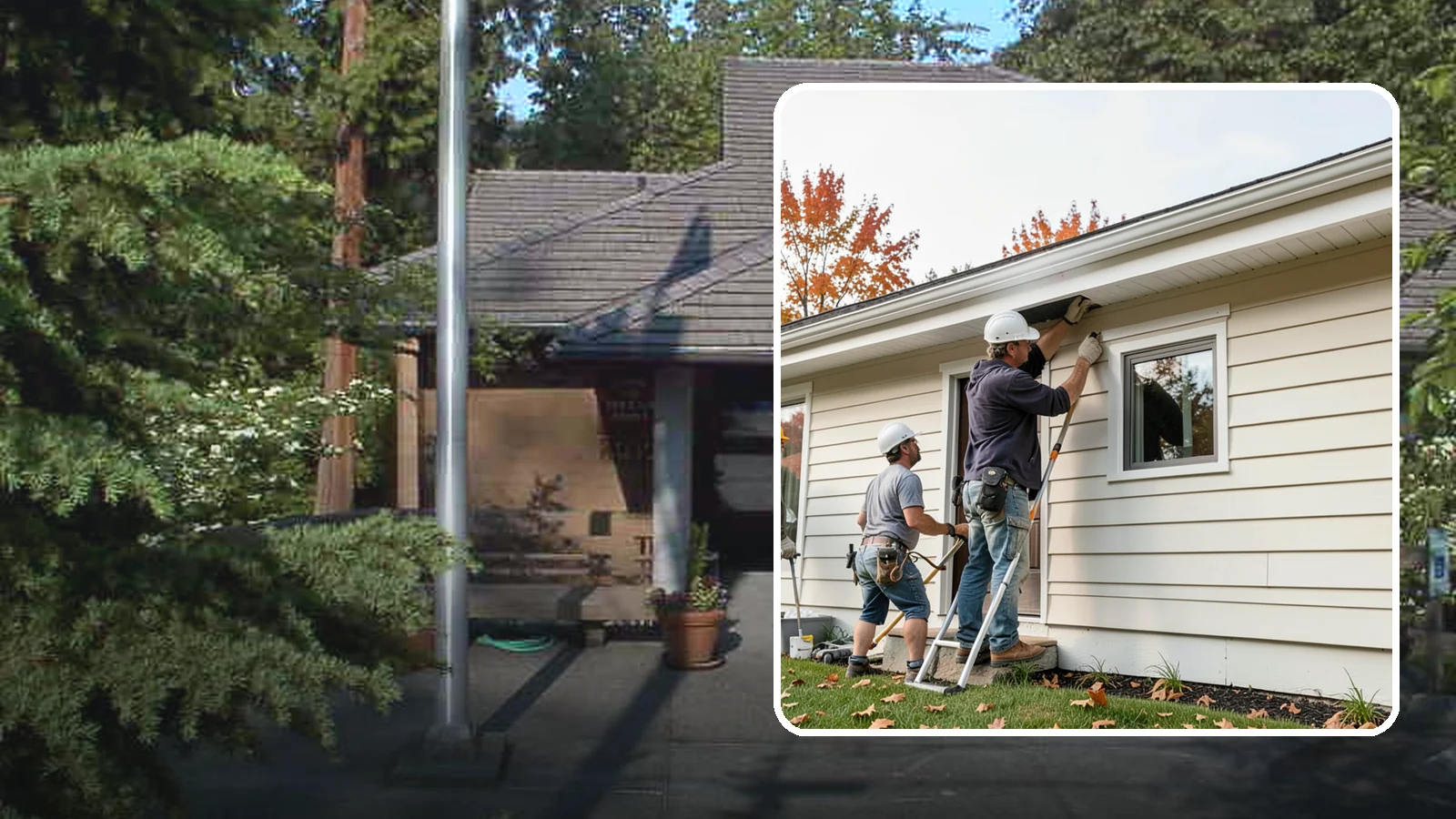 Fascia Repair in Yarrow Point, King County, WA - Fascia repair that restores the roofline board protecting your gutters and eaves.