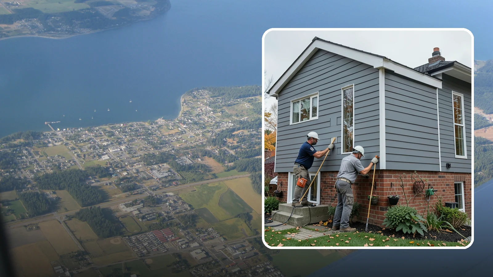 Fascia Replacement in Coupeville, Island County, WA - Full fascia replacement that renews the roofline boards protecting your eaves and gutters.