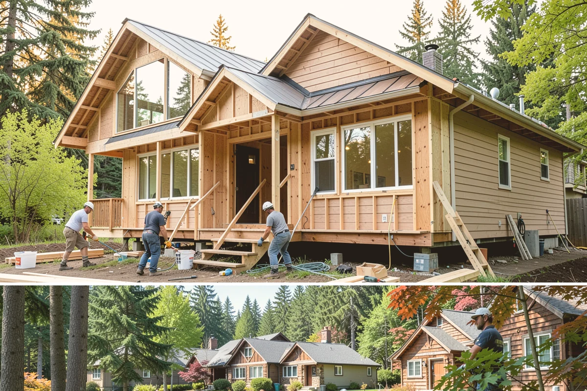 Fascia Replacement in Edgewood, Pierce County, WA - Summer and early fall provide the dry window needed for replacement and finishing.