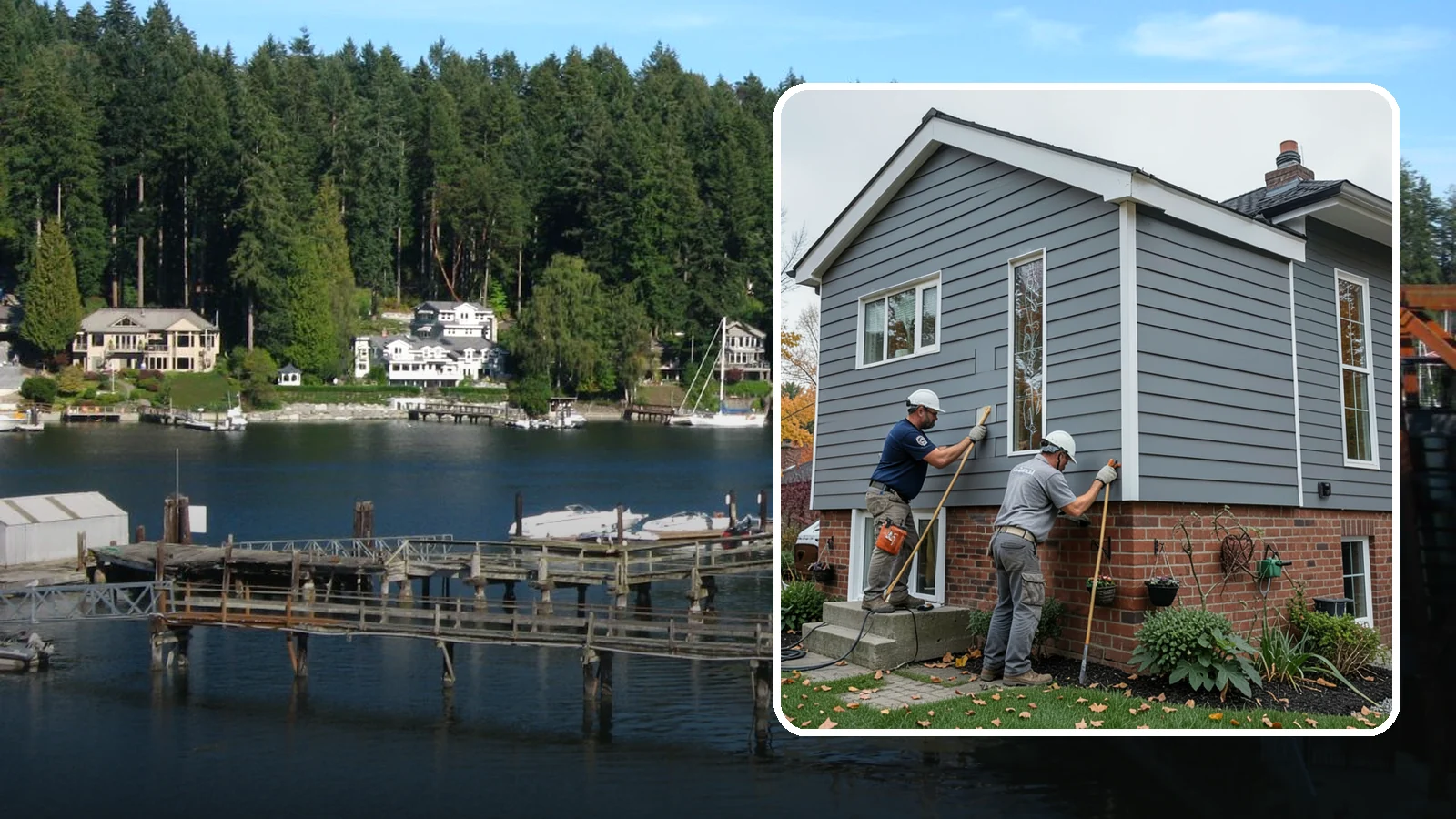 Fascia Replacement in Gig Harbor, Pierce County, WA - Full fascia replacement that renews the roofline boards protecting your eaves and gutters.
