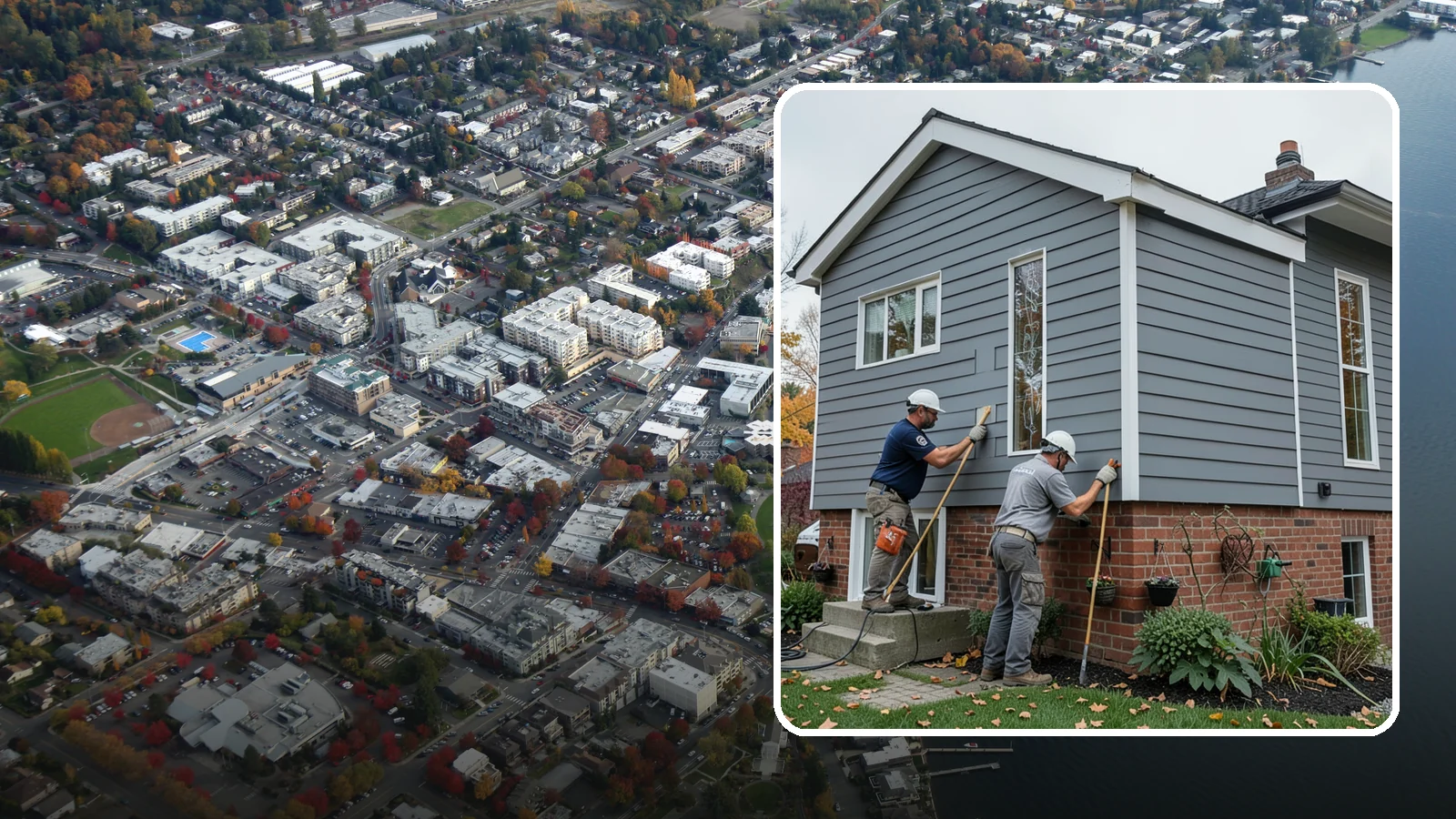 Fascia Replacement in Kirkland, King County, WA - Full fascia replacement that renews the roofline boards protecting your eaves and gutters.