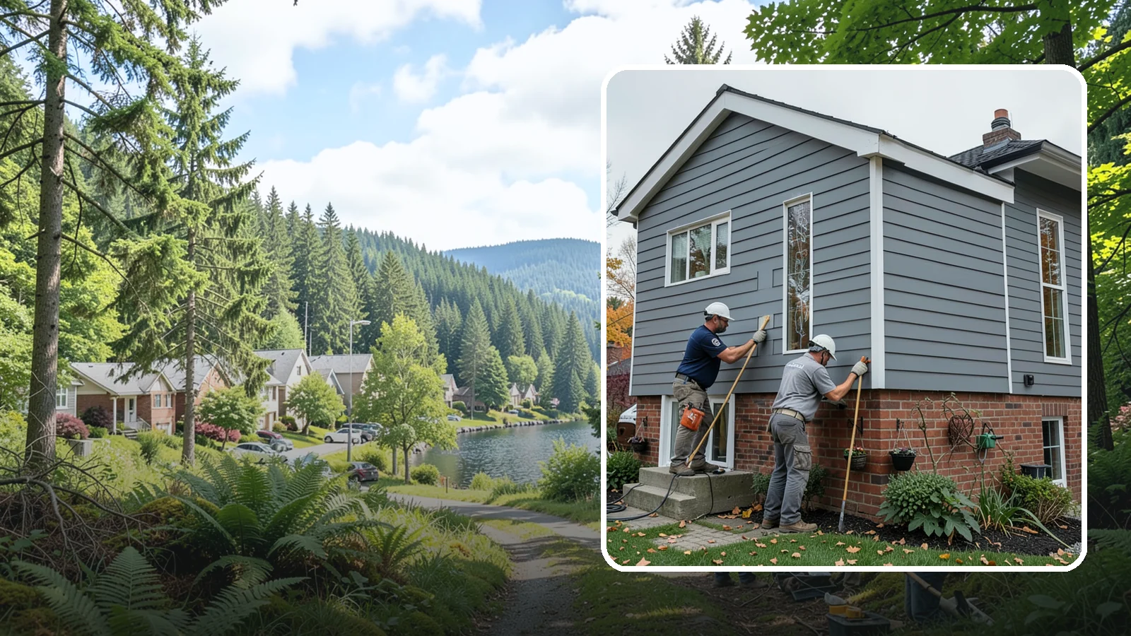 Fascia Replacement in Lake Forest Park, King County, WA - Full fascia replacement that renews the roofline boards protecting your eaves and gutters.