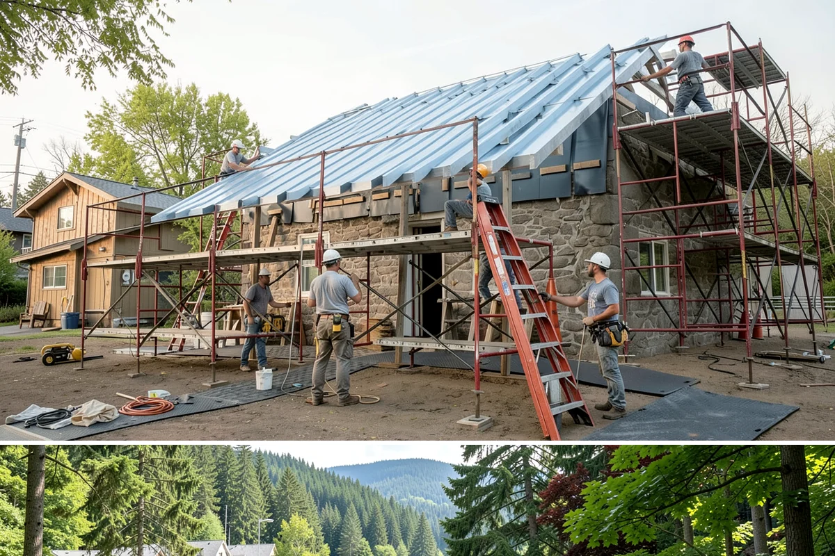 Fascia Replacement in Lake Forest Park, King County, WA - Summer and early fall provide the dry window needed for replacement and finishing.