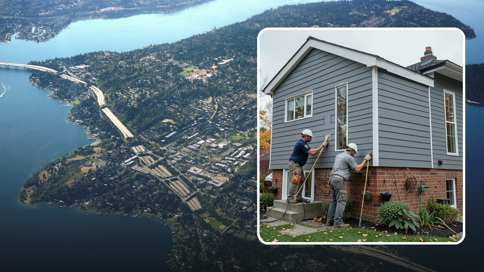 Fascia Replacement in Mercer Island, King County, WA - Full fascia replacement that renews the roofline boards protecting your eaves and gutters.