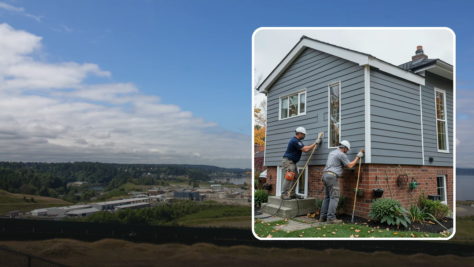 Fascia Replacement in University Place, Pierce County, WA - Full fascia replacement that renews the roofline boards protecting your eaves and gutters.