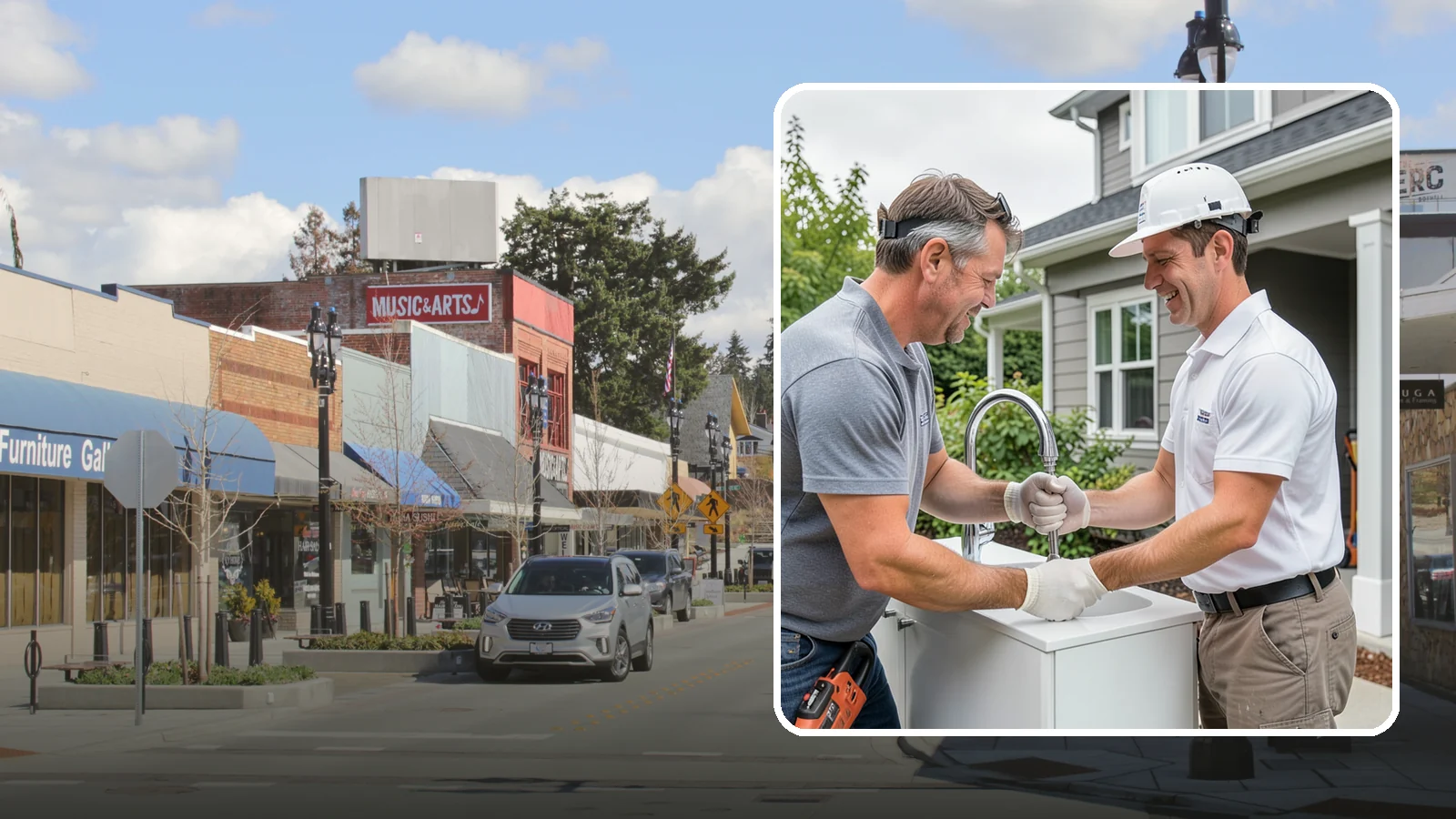 Faucet Installation in Bothell, King County, WA - Installing a new kitchen faucet with secure mounting and leak-free supply-line connections.
