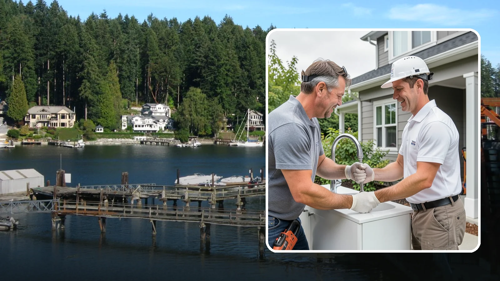 Faucet Installation in Gig Harbor, Pierce County, WA - Installing a new kitchen faucet with secure mounting and leak-free supply-line connections.
