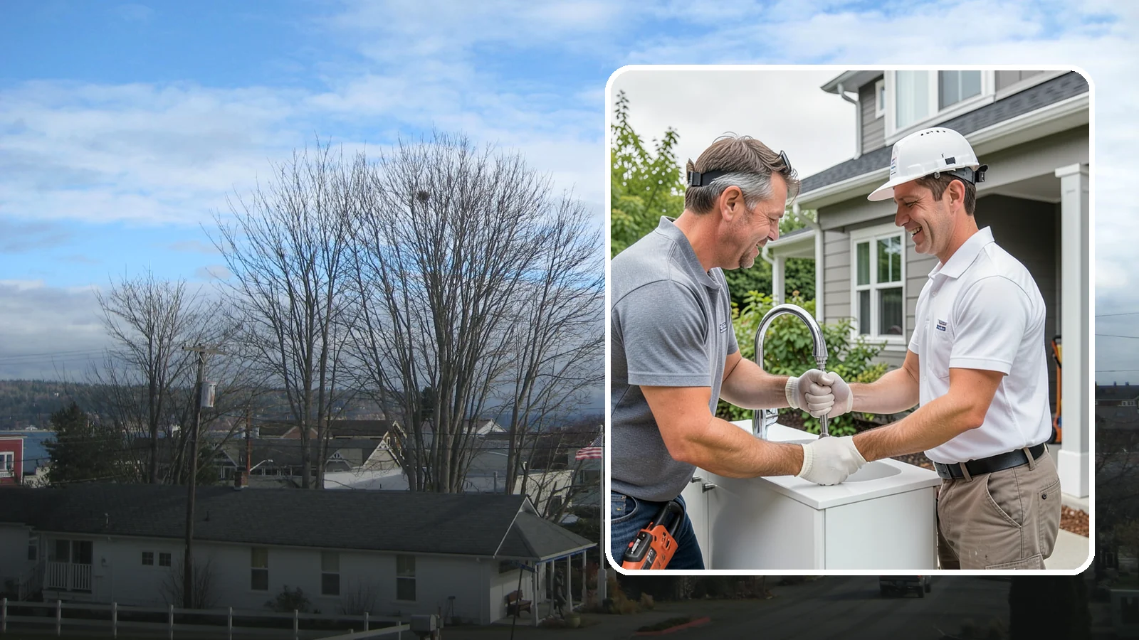 Faucet Installation in Langley, Island County, WA - Installing a new kitchen faucet with secure mounting and leak-free supply-line connections.