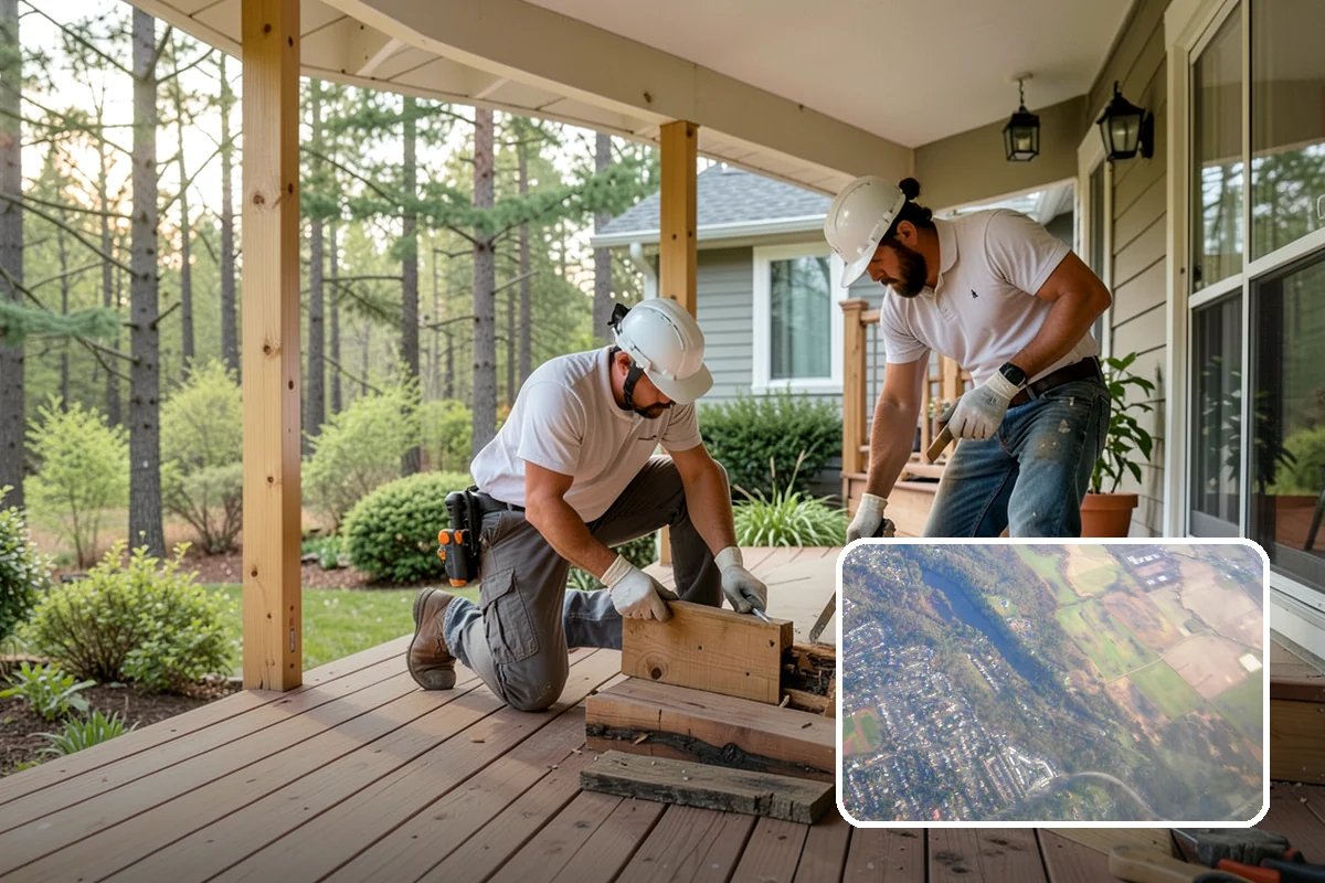Faux Beam Installation in Algona, King County, WA - Adds character without structural work