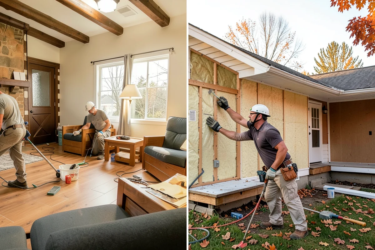 Faux Beam Installation in Arlington, Snohomish County, WA - Plan beam layout and spacing