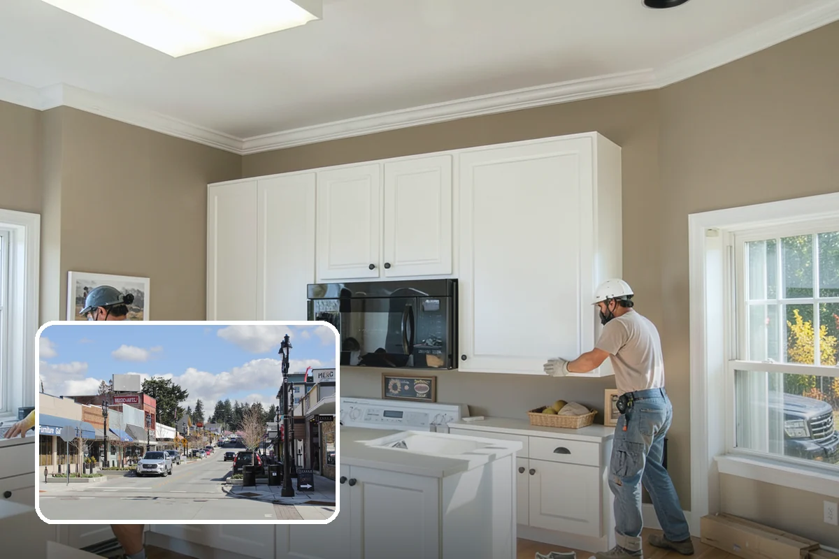 Faux Beam Installation in Bothell, King County, WA - Adds character without structural work