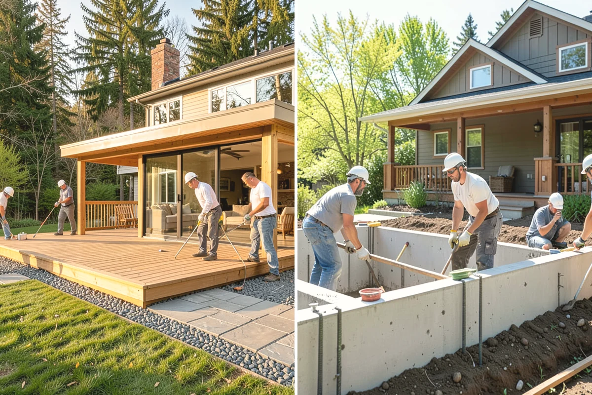 Faux Beam Installation in Burien, King County, WA - Plan beam layout and spacing