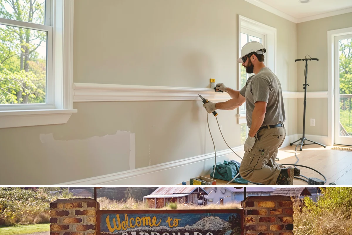 Faux Beam Installation in Carbonado, Pierce County, WA - Decorative beam installs are indoor projects that fit comfortably in any season.