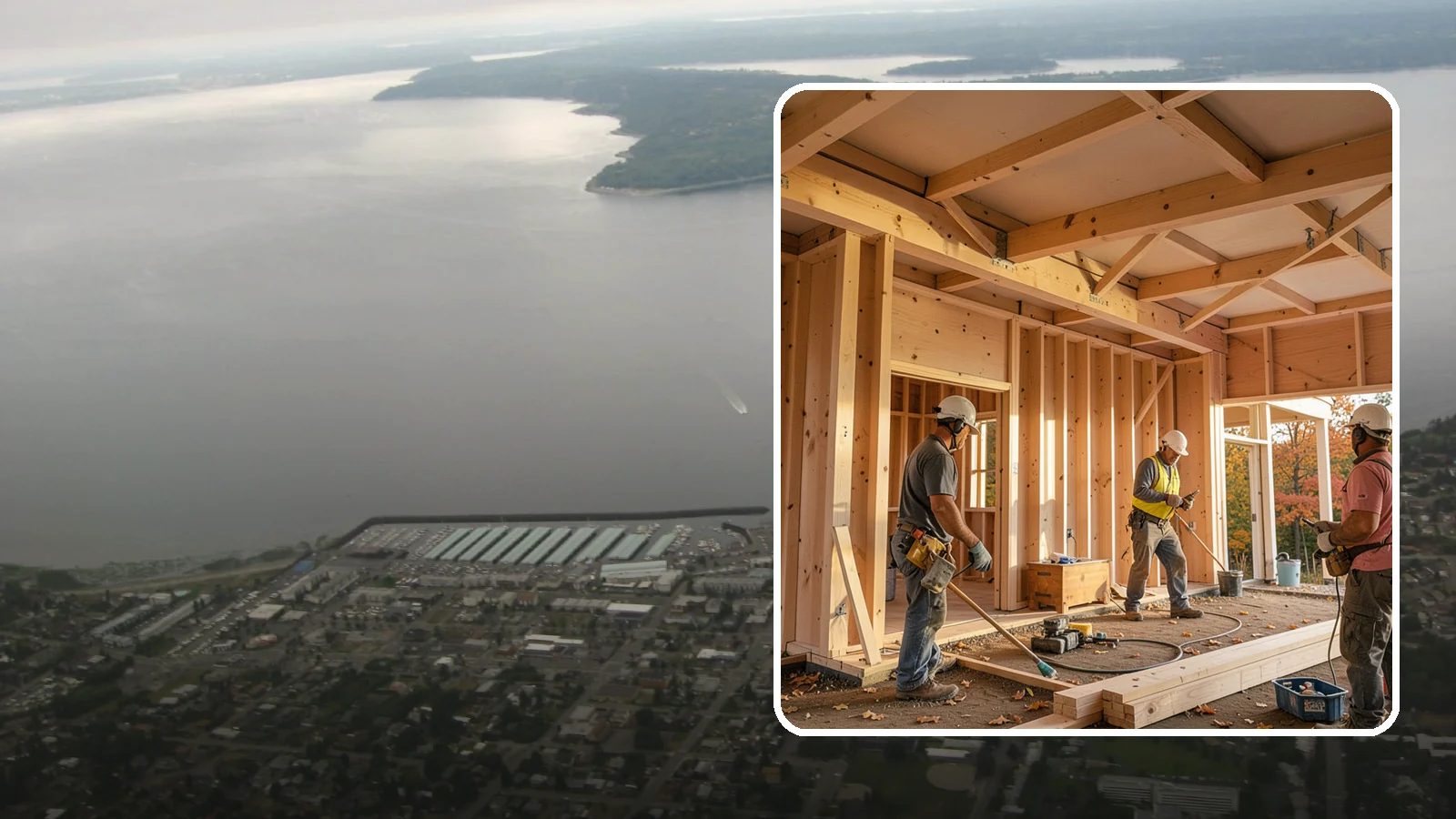 Faux Beam Installation in Des Moines, King County, WA - Adding lightweight decorative beams to bring warmth and character to a ceiling without structural work.