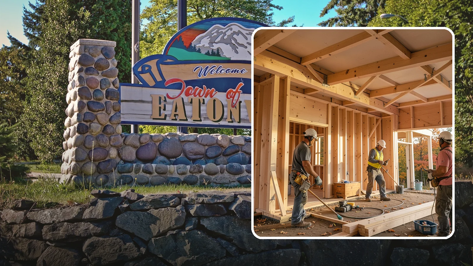 Faux Beam Installation in Eatonville, Pierce County, WA - Adding lightweight decorative beams to bring warmth and character to a ceiling without structural work.