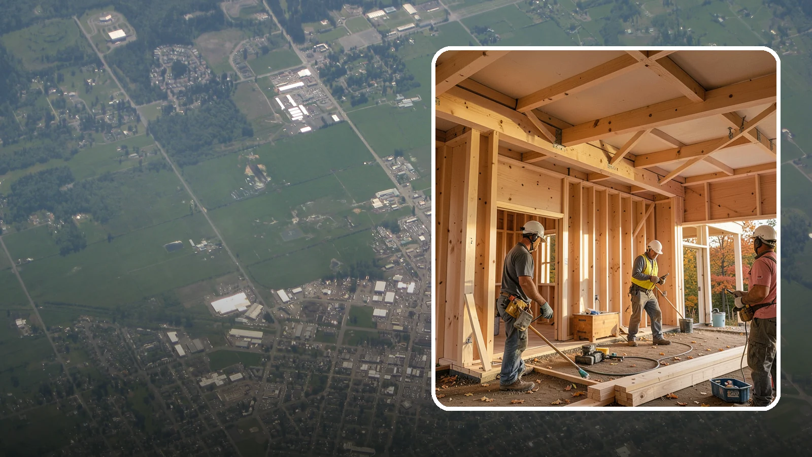 Faux Beam Installation in Enumclaw, King County, WA - Adding lightweight decorative beams to bring warmth and character to a ceiling without structural work.