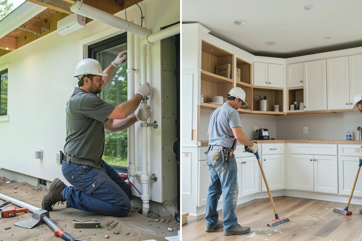 Faux Beam Installation in Hamilton, Skagit County, WA - Plan beam layout and spacing