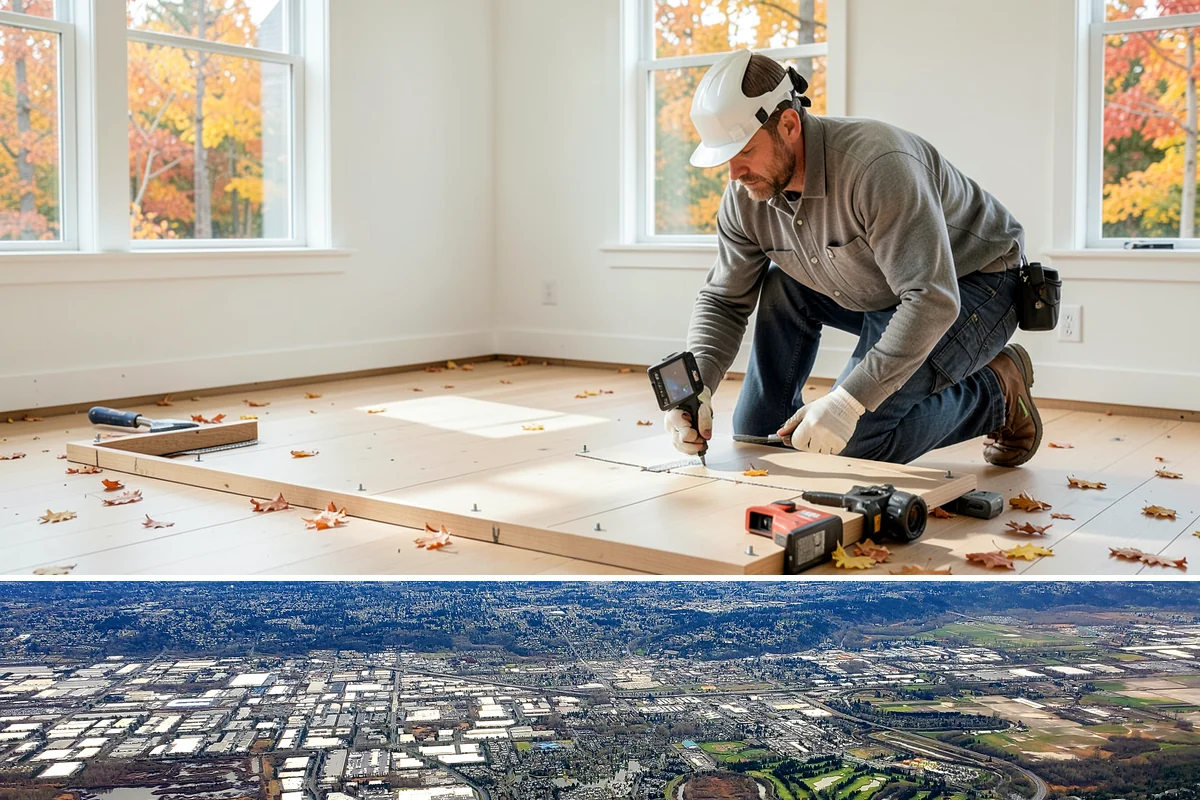 Faux Beam Installation in Kent, King County, WA - Decorative beam installs are indoor projects that fit comfortably in any season.